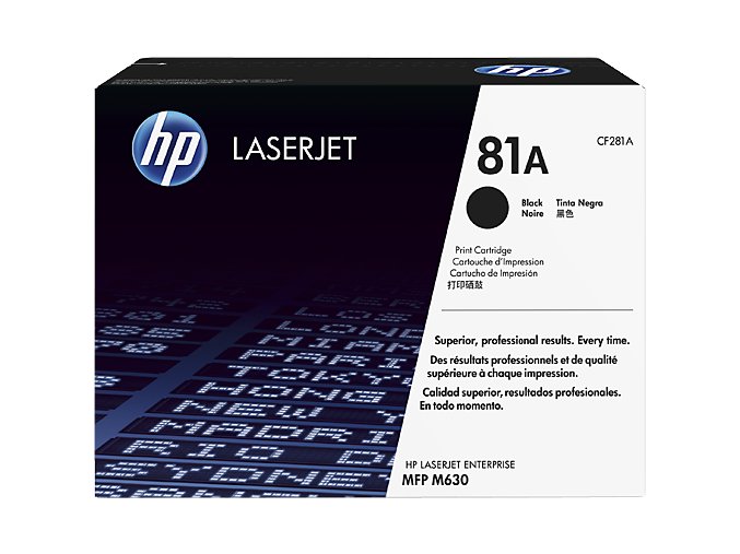 HP 81A tisková kazeta černá, CF281A