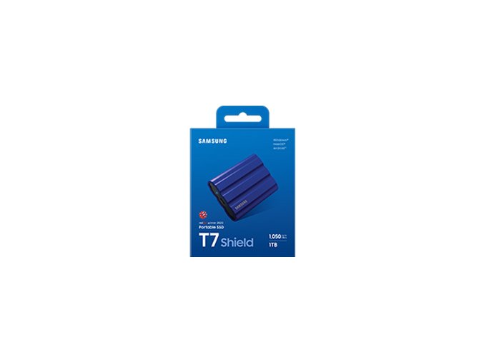 Samsung T7 Shield/1TB/SSD/Externí/2.5"/Modrá/3R