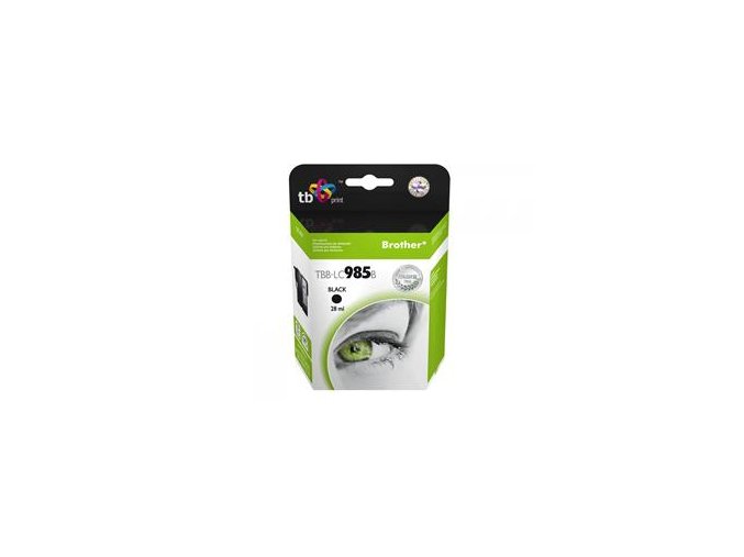 Ink. kazeta TB kompat. s Brother LC 985 B 100% N