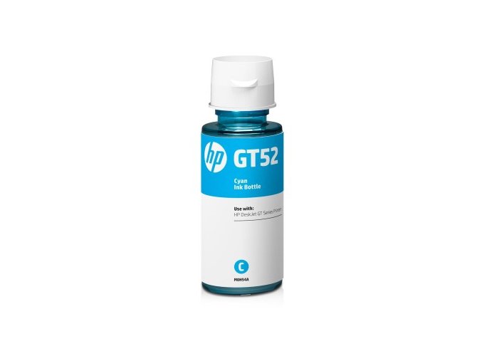 HP GT52 - azurová lahvička s inkoustem