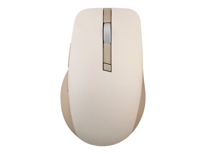 ASUS SmartO Mouse MD200 Silent Plus/Kancelářská/Optická/Pro praváky/4 200 DPI/USB+BT/Béžová