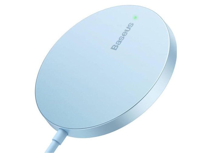 Baseus bezdrátová nabíječka do sítě Simple Mini3 15W USB-C modrá