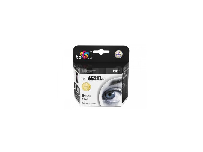 Ink. kazeta TB kompat. s HP 652 XL,BK reman