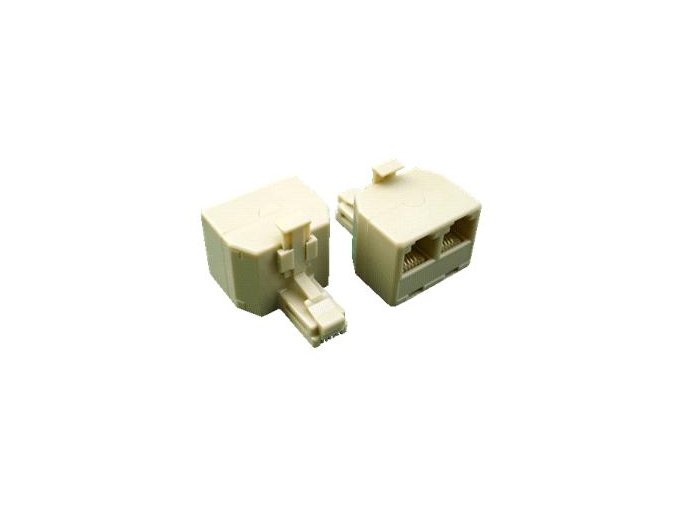 DATACOM Rozdvojka RJ11 6p4c Cat3 (2xFemale,1xMale)