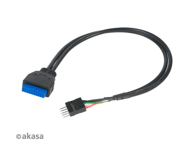 AKASA - USB 3.0 na USB 2.0 adaptér - 30 cm