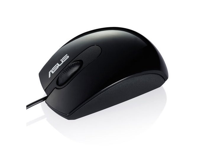 ASUS DS-2521A/Kancelářská/Optická/Pro praváky/1 000 DPI/Drátová USB/Černá
