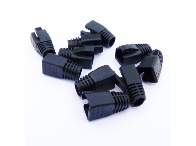 DATACOM krytka pro RJ45 (CAT6A,CAT7) černý (10ks)