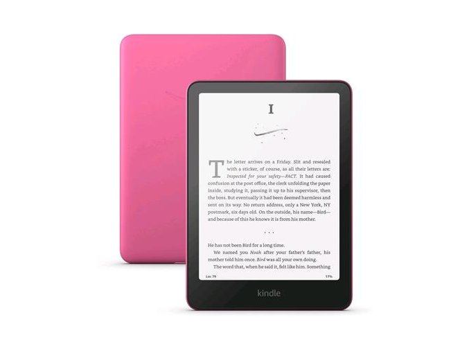 E-book Amazon Kindle Paperwhite 2024 (16 GB), raspberry, s reklamou