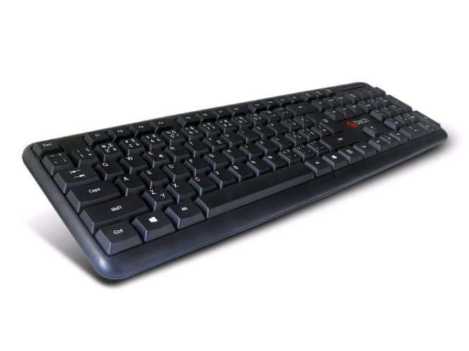 C-TECH KB-102/PS/2/CZ-SK layout/Černá