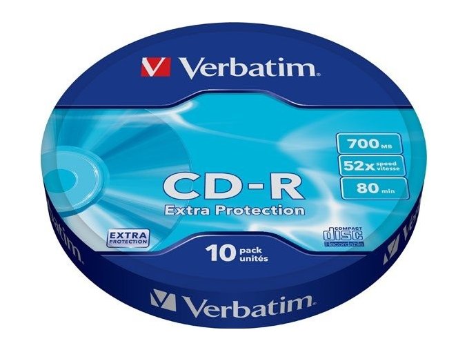 VERBATIM CD-R Verbatim DL 700MB 52x Extra protection 10-spindl RETAIL