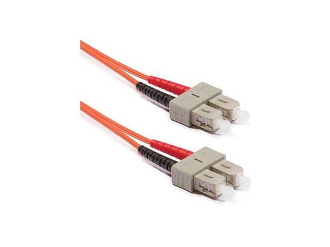 Optický patchkabel duplex SC-SC, 50/125 um MM, 10 m, OM2