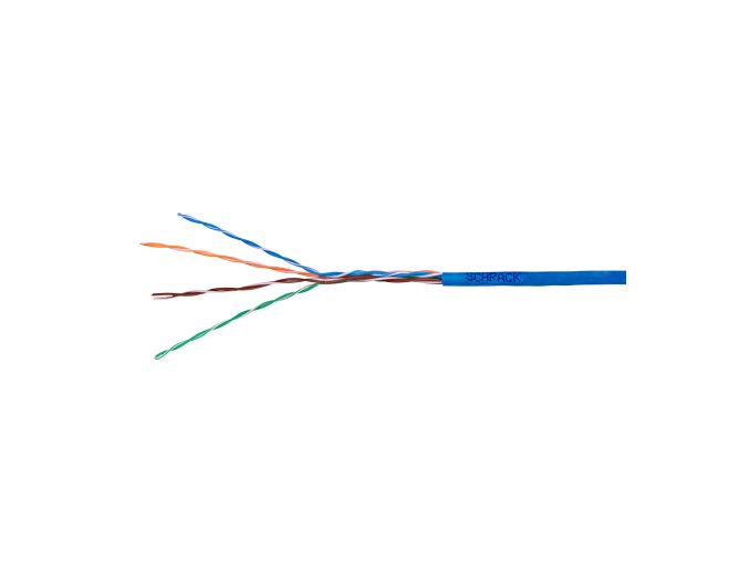 Kabel U/UTP Cat5e AWG24 PVC Eca modrý 305m