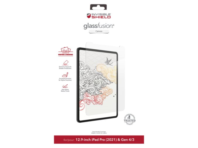 ZAGG Invisible Shield Fusion + Canvas hybridní sklo iPad Pro 12.9 CF