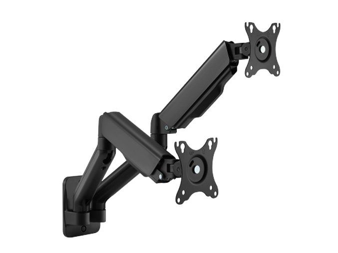 Držák monitoru Brateck LDA32-114E dvě ramena vedle sebe mechanická pružina nástěnný