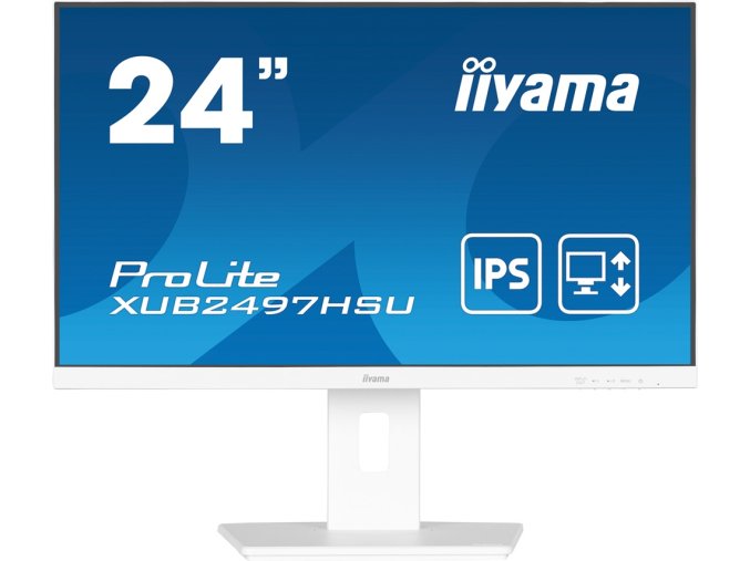 iiyama ProLite/XUB2497HSU-W2/23,8"/IPS/FHD/100Hz/1ms/White/3R