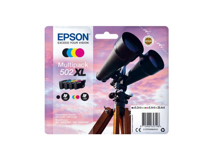 EPSON multipack 4 barvy,502XL,Ink,XL
