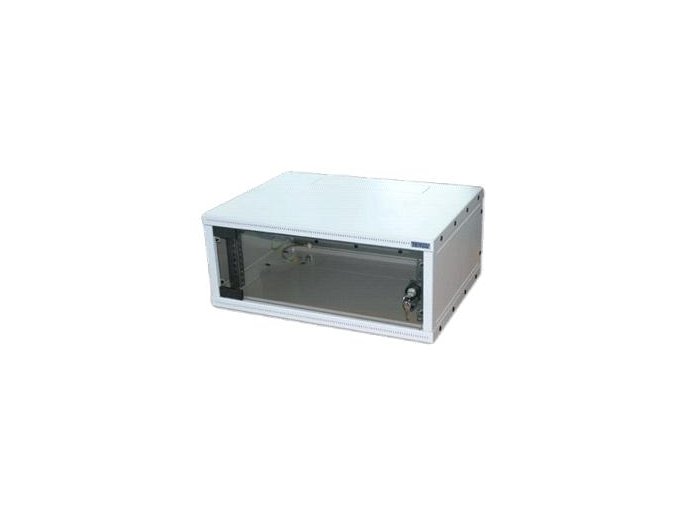 19"rozvaděč jednodílný 9U/400mm FLAT-PACK skl.dv.