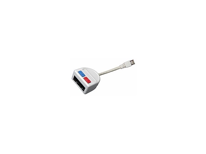 Rozdvojka počítač (10BaseT)/telefon 2 x RJ45