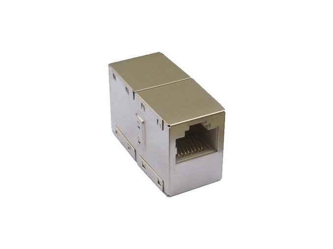 DATACOM Spojka 2 x RJ45 STP Cat5E (silver)