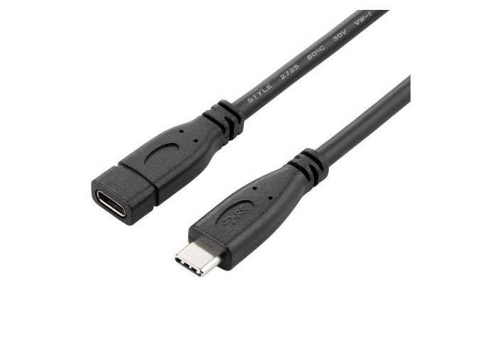 PremiumCord Prodlužovací kabel USB 3.2 generation 2, C/male - C/female, 1m