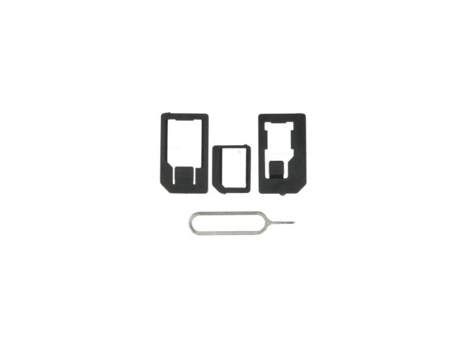 ALIGATOR Adaptér pro nano a microSIM karty + jehla