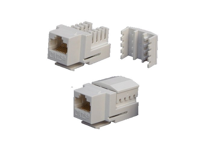 DATACOM Keystone UTP RJ45 Cat5E Dual MINI bílý