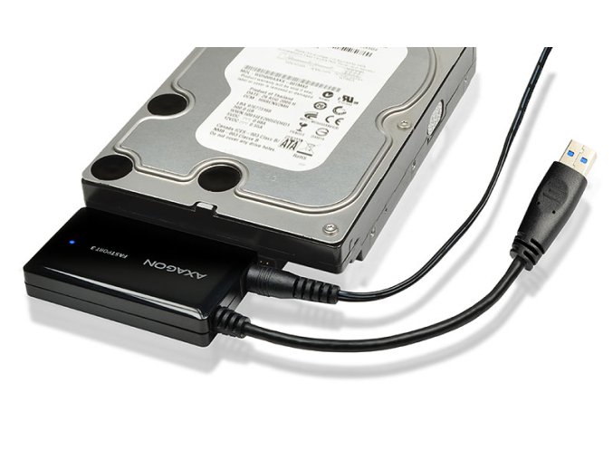 AXAGON ADSA-FP3, USB 5Gbps - SATA 6G, 3.5" HDD FASTport3 adaptér, vč. AC napáječe