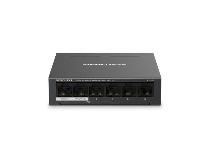 Mercusys MS106LP 6xFE desktop switch 4xPoE+