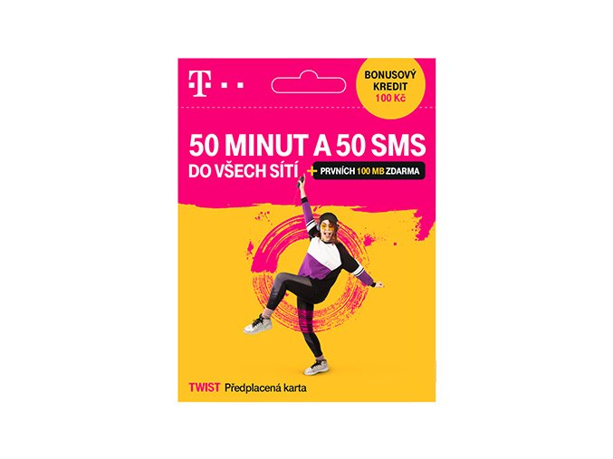 T-Mobile SIM Twist 50 MINUT A 50 SMS