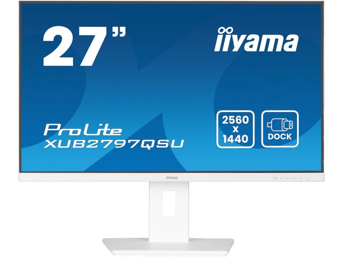 iiyama ProLite/XUB2797QSU-W2/27"/IPS/QHD/100Hz/1ms/White/5R