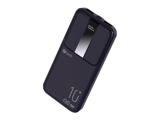 Powerbanka C-tech 10000mAh, Li-Pol, 22,5W, USB-C/USB-A/micro USB