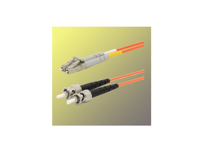 Optický patchkabel duplexní, LC-ST 9/125um SM, 3m, OS2