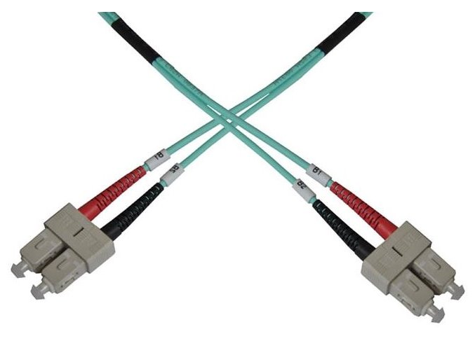 Optický patch kabel duplex SC-SC 50/125 MM 7m OM3