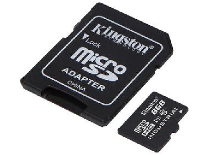 Kingston Industrial/micro SDHC/8GB/UHS-I U3 / Class 10/+ Adaptér