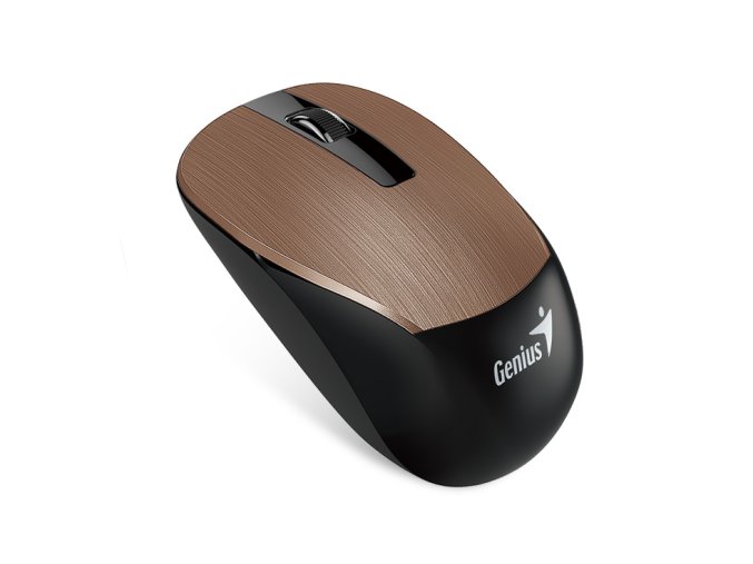 GENIUS NX-7015/Kancelářská/Optická/1 600 DPI/Bezdrátová USB/Hnědá