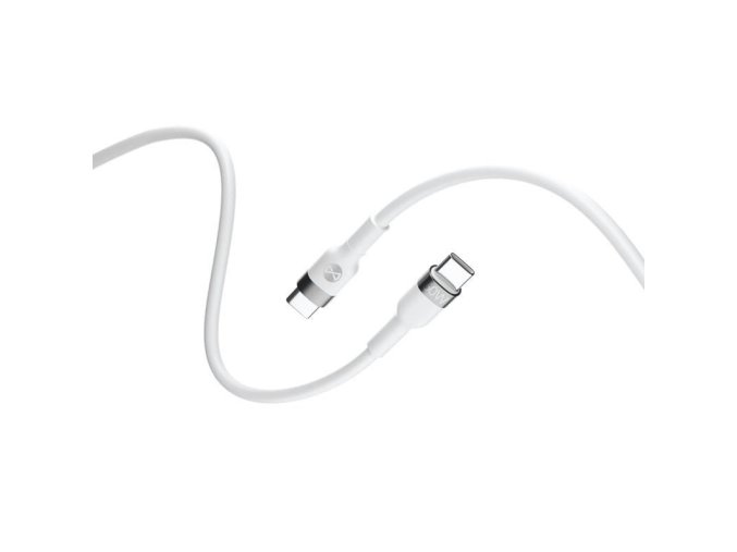 Datový kabel Forever Flexible USB-C/USB-C 1m 60W bílý