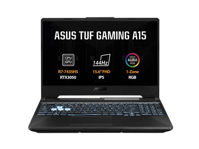 ASUS TUF Gaming A15/FA506NCR-HN110/R7-7435HS/15,6"/FHD/16GB/1TB SSD/RTX 3050/bez OS/Black/2R