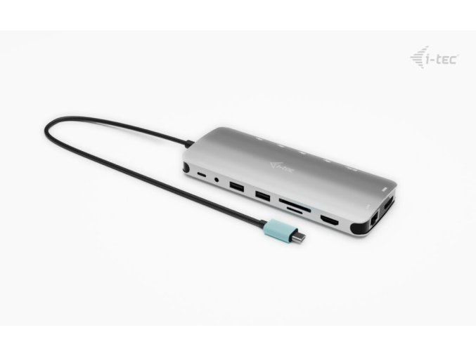 i-tec USB-C Metal Nano 3x Display Dock, 2x HDMI 1x USB-C video, Power Delivery 140W