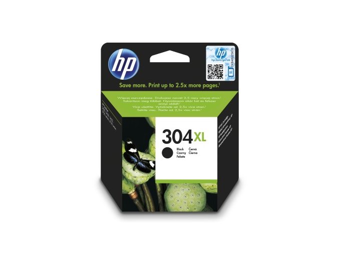 HP 304XL Black Original Ink Cartridge, N9K08AE