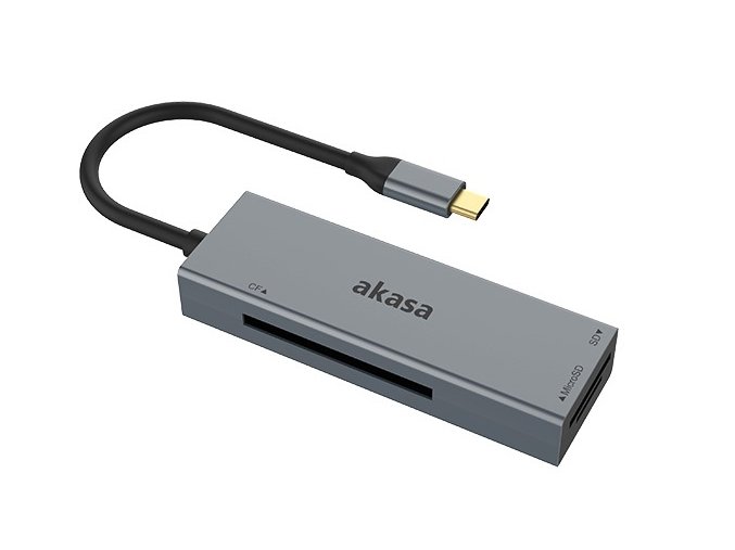 AKASA USB 3.2 Type-C čtečka karet