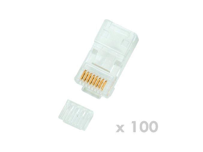 DATACOM Konektor RJ45 UTP 8p8c Cat6 drát 100ks