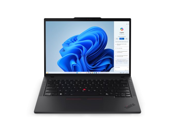 01 ThinkPad T14 5 Eclipse Black Intel Front open display JD