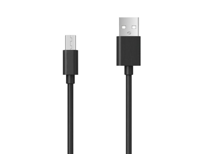 Aligator Datový kabel s prodlouženým microUSB konektorem, 2A, černý