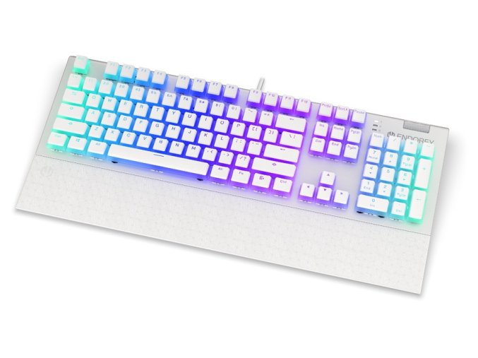 Endorfy Omnis Pudding Brown/Drátové USB-A/US layout/Bílá