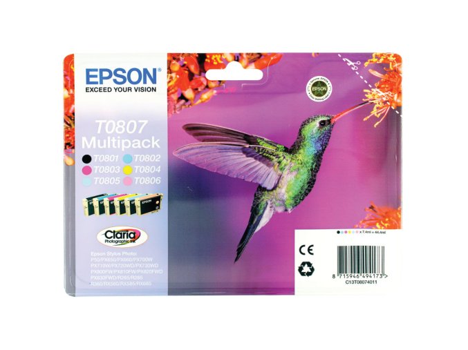 CLARIA  6 Ink Multipack R265/360, RX560 (T0807)