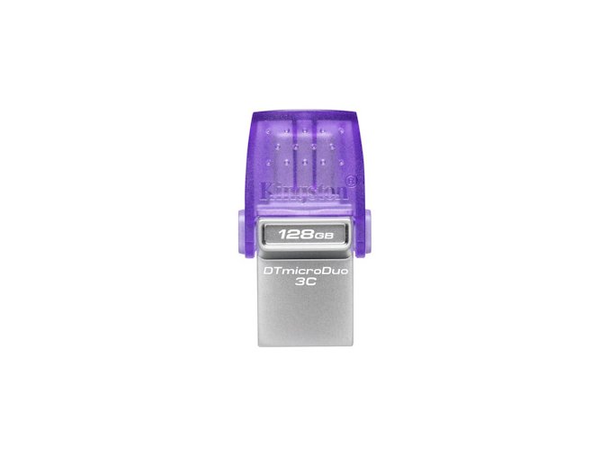 Kingston DataTraveler MicroDuo 3C/128GB/USB 3.2/USB-A + USB-C/Fialová