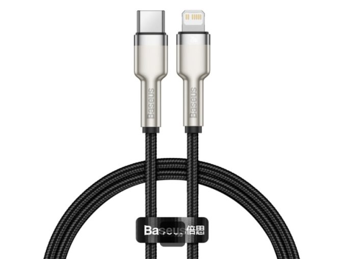 Baseus datový kabel Cafule USB-C na Lightning 0,25m PD 20W černý