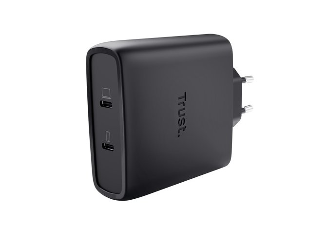 TRUST MAXO 100W 2P USB-C GAN CHARGER BLK
