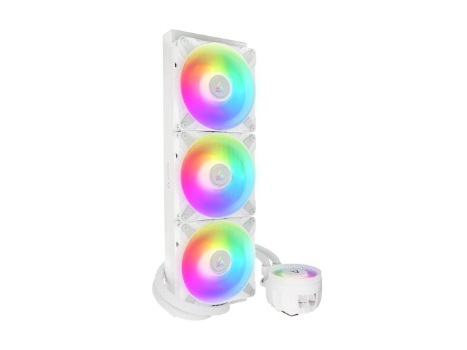 ARCTIC Liquid Freezer III - 420 A-RGB (White) : All-in-One CPU Water Cooler with 420mm radiator and