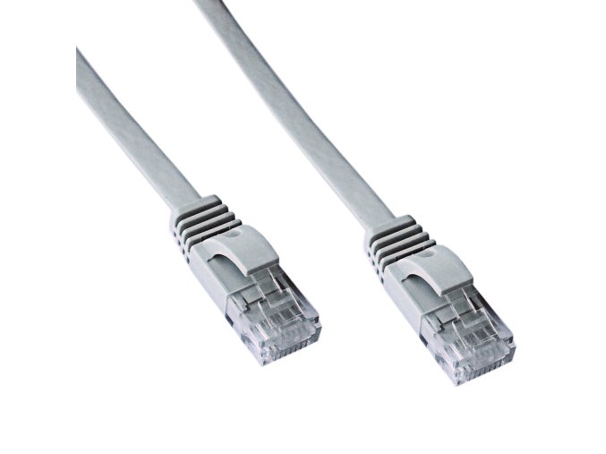 DATACOM Patch cord UTP CAT6    5m šedý FLAT plochý
